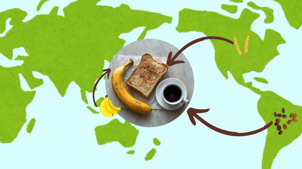 朝食のフードマイレージ