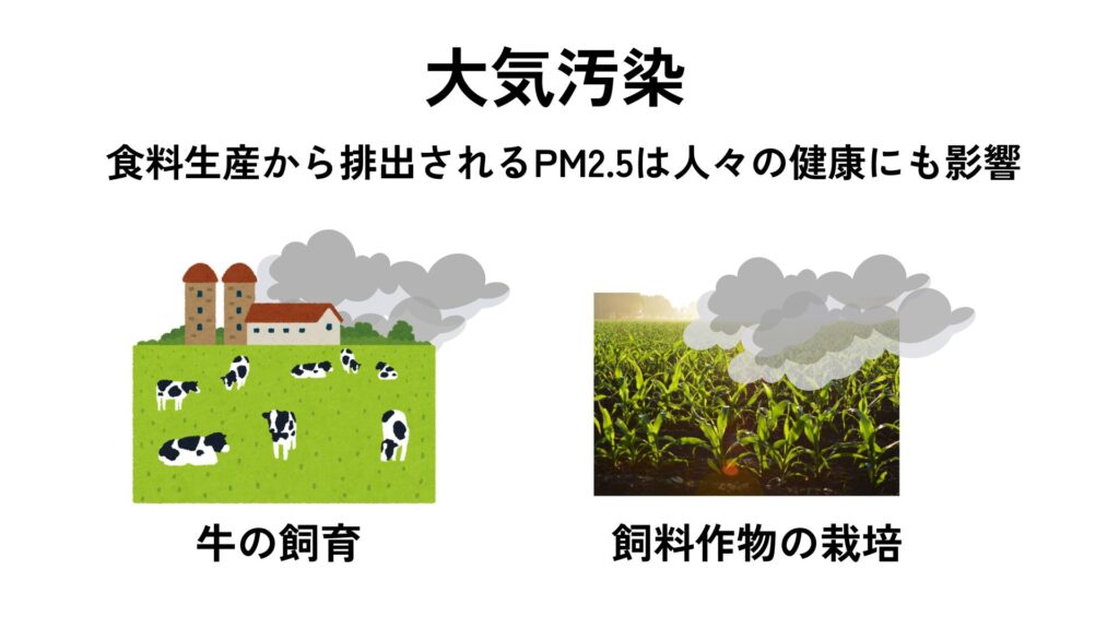 大気汚染:食料生産から排出されるPM2.5は人々の健康にも影響