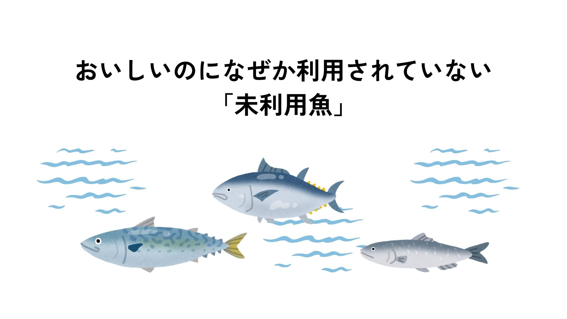 食べられるのに利用されていない「未利用魚」 - 地球を考える食卓