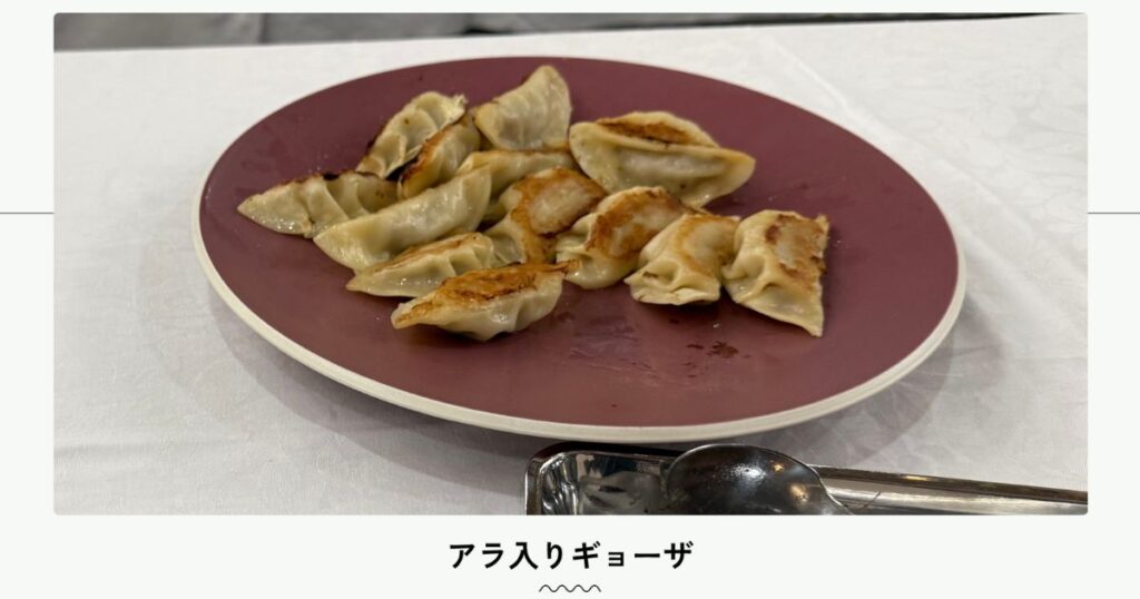 アラ入りギョーザ