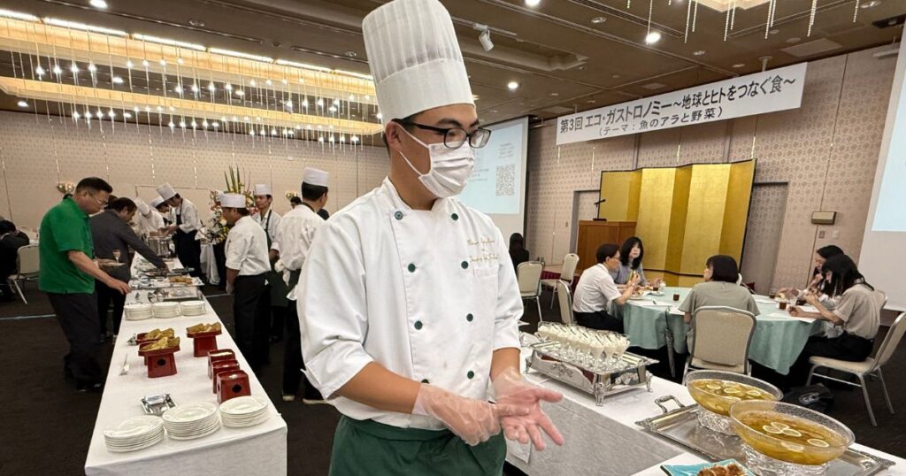 松江農林高校3年生の高校生料理人・石飛権樹さん