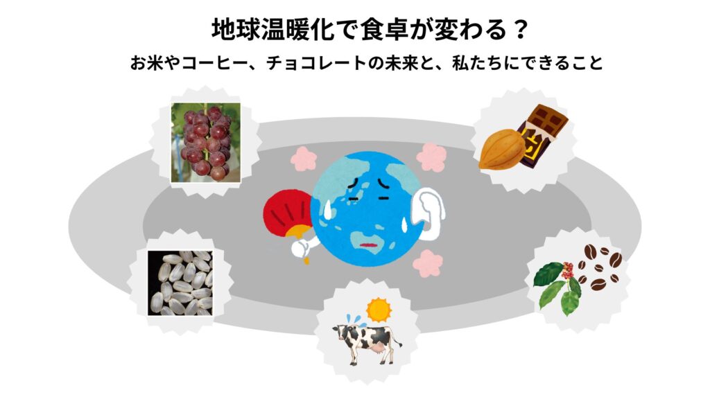 地球温暖化と食卓