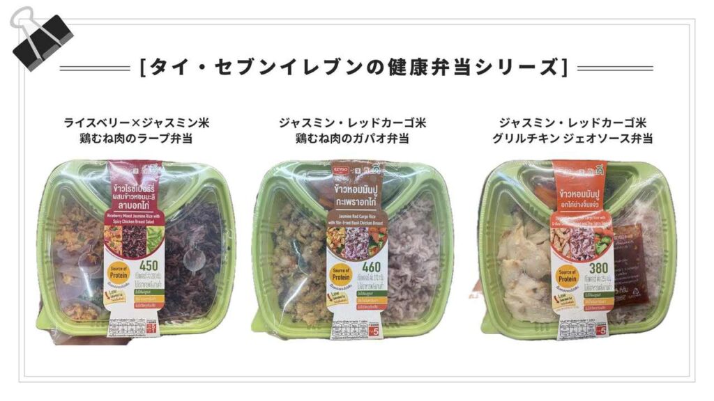 タイ・セブンイレブン　健康弁当シリーズ